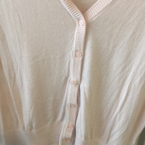 Blush pink Banana Republic button up cardigan - Picture 3 of 4